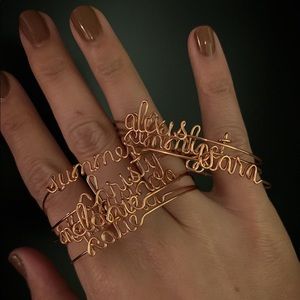 Personalized Wire Bracelet Handmade